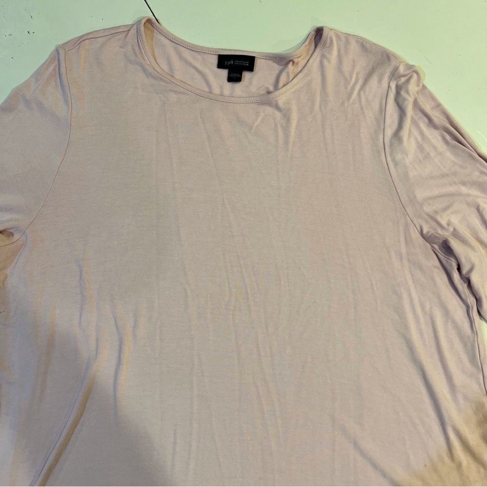 J.Jill Wearever‎ Pink Long Sleeve Flowy Top Size Large Soft Cozy Staple Capsule - Picture 5 of 7